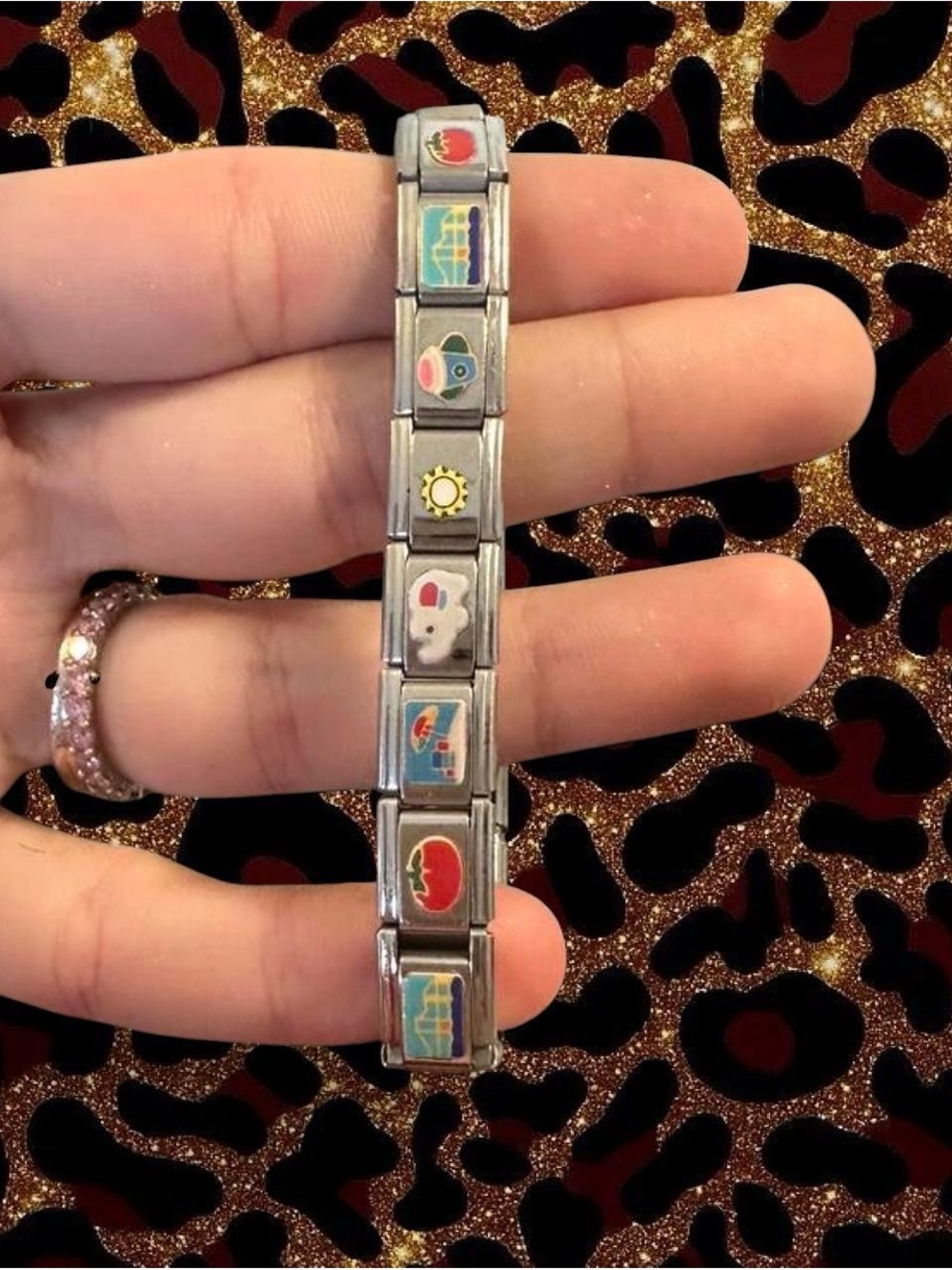 924 silver Italian charm bracelet